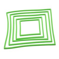 Ioensy - 5 Anillos Flotantes Para Plantas De Acuario, 5 Tamaños Para Accesorios De Acuario, Color Verde