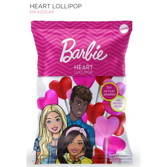 Caramelo Lollypop Barbie, 130 g