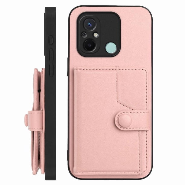 FOXDOCK Funda para Xiaomi Redmi 11A con Bloqueo RFID - Diseño Elegante con Cierre de Botón