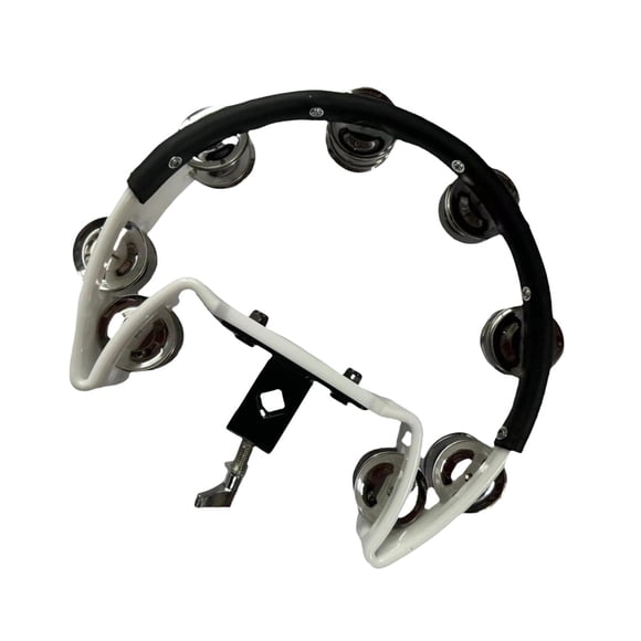 Hi Hat Pandereta Coctelera De Acero Inoxidable Para Entusiastas De Los Kits De Batería KTV Fiesta Blanco