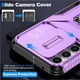 thumbnail image 4 of Funda Armada para Samsung Galaxy A34 5G con Tapa Deslizante y Soporte Magnético Giratorio Morado, 4 of 5