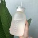 thumbnail image 2 of Botella de agua JZSMY Milk Juice 480 ml con báscula, 2 tapas, transparente, 2 of 6