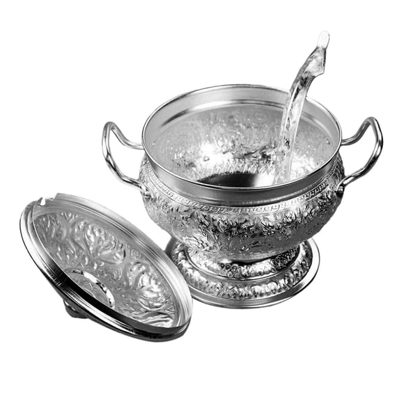 Tom Serving Pot Servidor De Sopa Tailandesa De Doble Mango Para El Hogar Familiar (22 Cm)