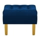 thumbnail image 5 of Sofa Retro 3c + 2 Pouf Felpa 01 Azul Marino, 5 of 6