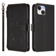 thumbnail image 2 of Funda Cartera Mariposa para [iPhone 14] con Soporte y Cremallera Negro, 2 of 6