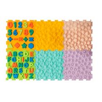 Genérico - Tapetes Mat Sensoriales Cuadrados Letras Niños Set De 6 Piezas 25*25*1Cm - A5 - Sr2505 ---