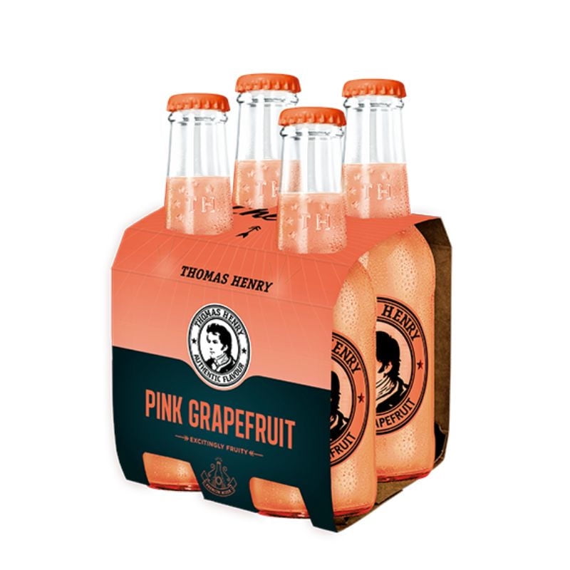 Agua Tónica Pink Grapefruit Pack 4 Botella 200 ml Thomas Henry