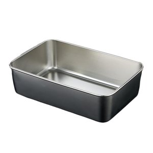 Magideal - Plato Para Servir Platos De Acero Inoxidable Vajilla Apilable Reutilizable Organizador De Frutas Preparación De Platos Para Bbq Camping Hogar Cocina , Medio