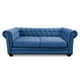 thumbnail image 1 of Sofa Florencia 3C Tela Velvet Azul Petroleo, 1 of 4
