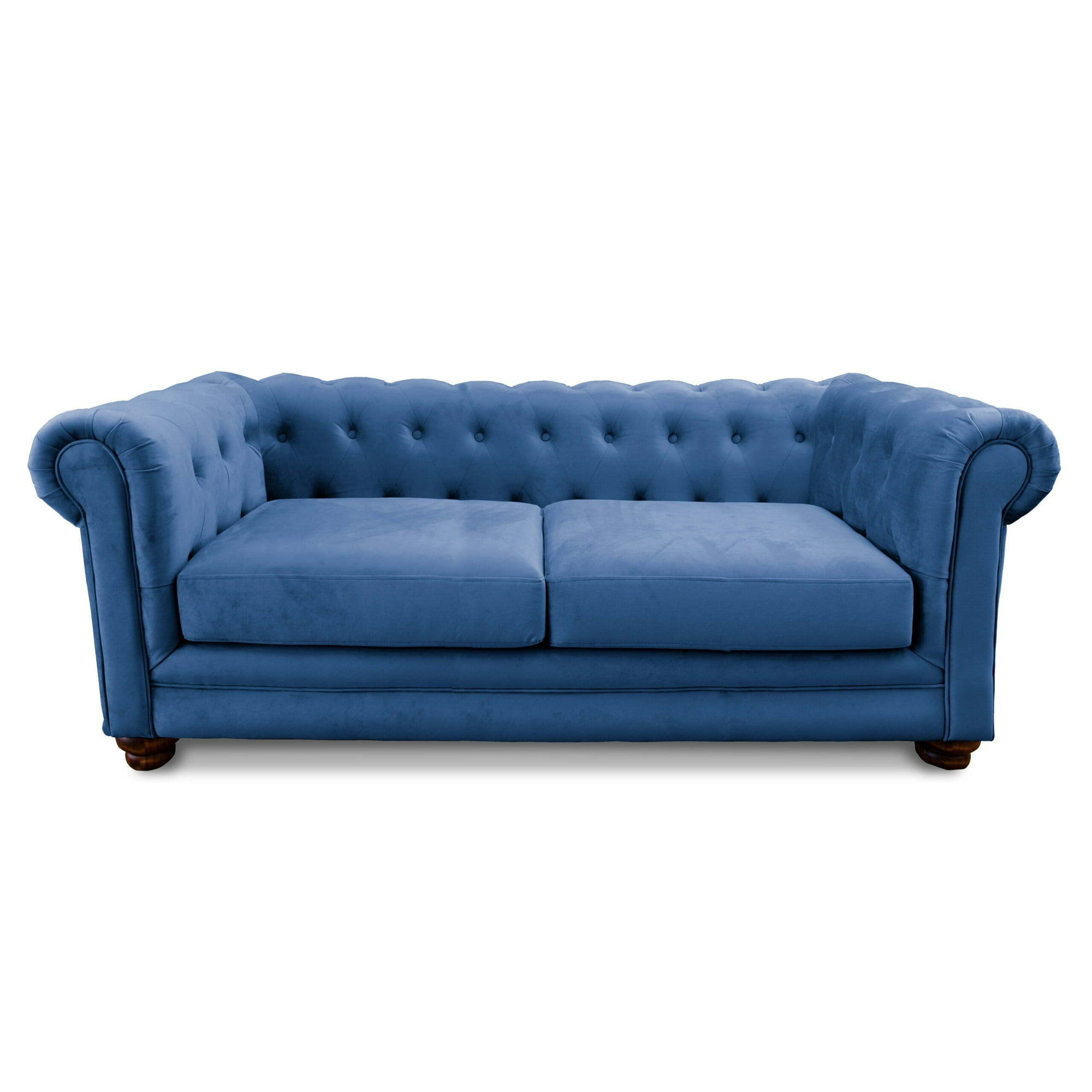 Latam Home - Sofa Florencia 3c Tela Velvet Azul Petroleo