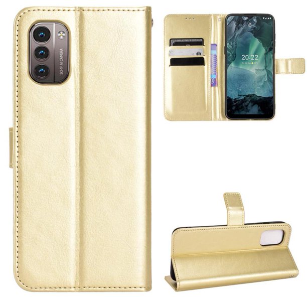 Funda tipo libro para Nokia G21/G11, cartera todo‑en‑uno, funda multifuncional con tarjetero y correa de muñeca desmontable