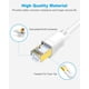 thumbnail image 4 of Cable Ethernet DDMALL 7,6 m 40 Gbps Blanco CAT8, 4 of 8