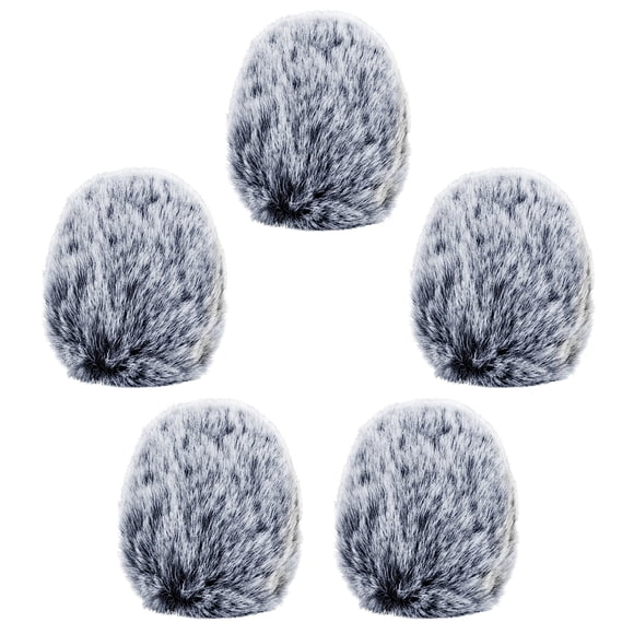 Paravientos Cubilux 5 unidades tipo deadcat de peluche para auriculares
