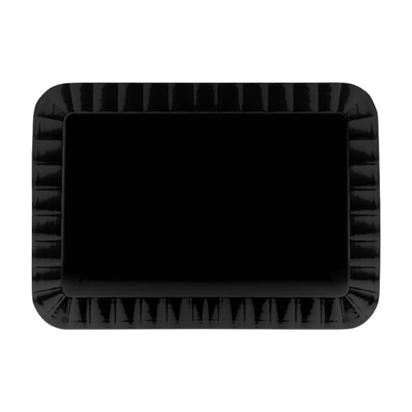 Platos de plástico para aperitivos y postres Party Essentials, 70 unidades, negros