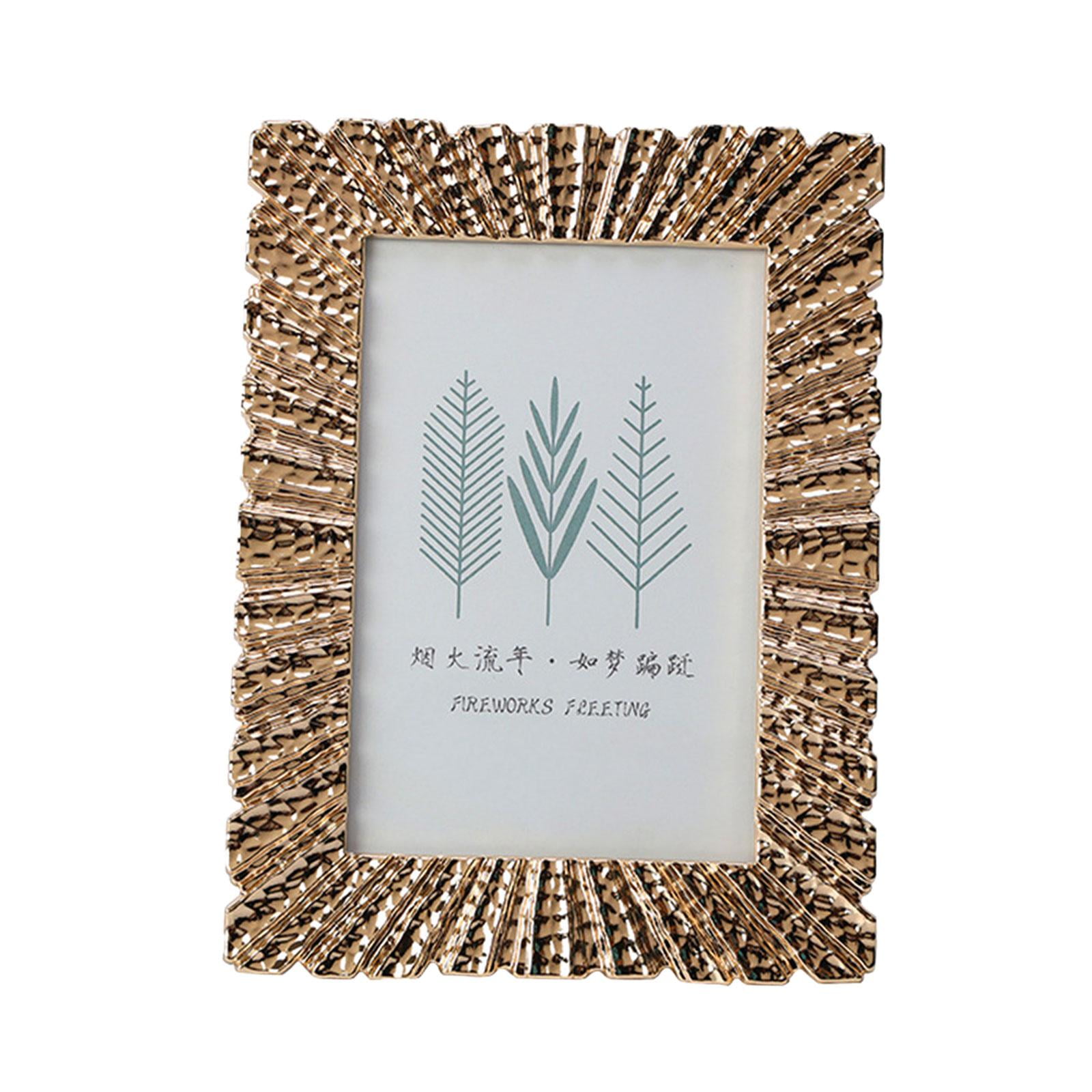 Magideal - Marcos De Fotos De Estilo Retro Europeo, Soporte De Fotos Para Exhibición De Fotos Para El Hogar, Escritorio Familiar, Boda, Decoración Del Hogar, Ado , 6 Pulgadas