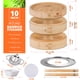 thumbnail image 2 of Cesta vaporera de bambú KitchenCrust, 2 niveles, 25 cm, para comida china, 2 of 8