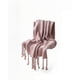thumbnail image 1 of Manta Con Flecos De Soga Trenzados Chenille Color Rosa, 1 of 4