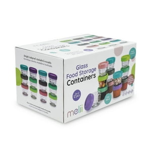 Melii - Pack De 12 Contenedores De Vidrio 118 Ml