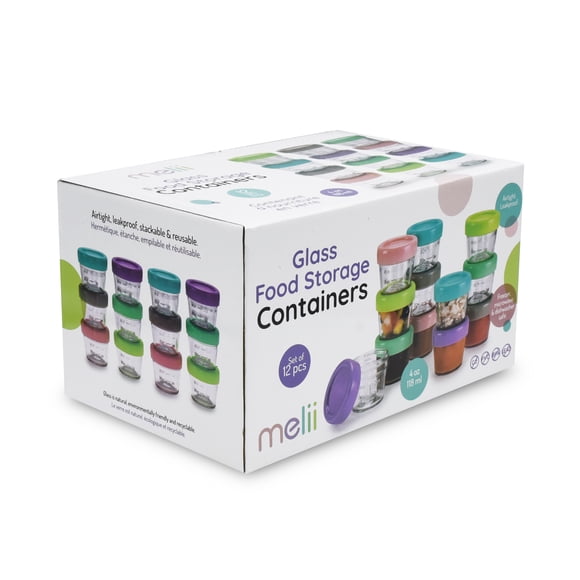 Pack De 12 Contenedores De Vidrio 118 ml