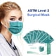 thumbnail image 2 of Mascarilla desechable protectora de 4 capas, 50 piezas, verde, 2 of 9