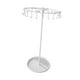 thumbnail image 2 of Soporte Giratorio De Metal Para Collares Y Pendientes, Con 23 Ganchos, Para Exhibir Pulseras, Color Blanco, 2 of 3