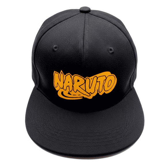 Gorra Naruto Snapback Negra Algodón