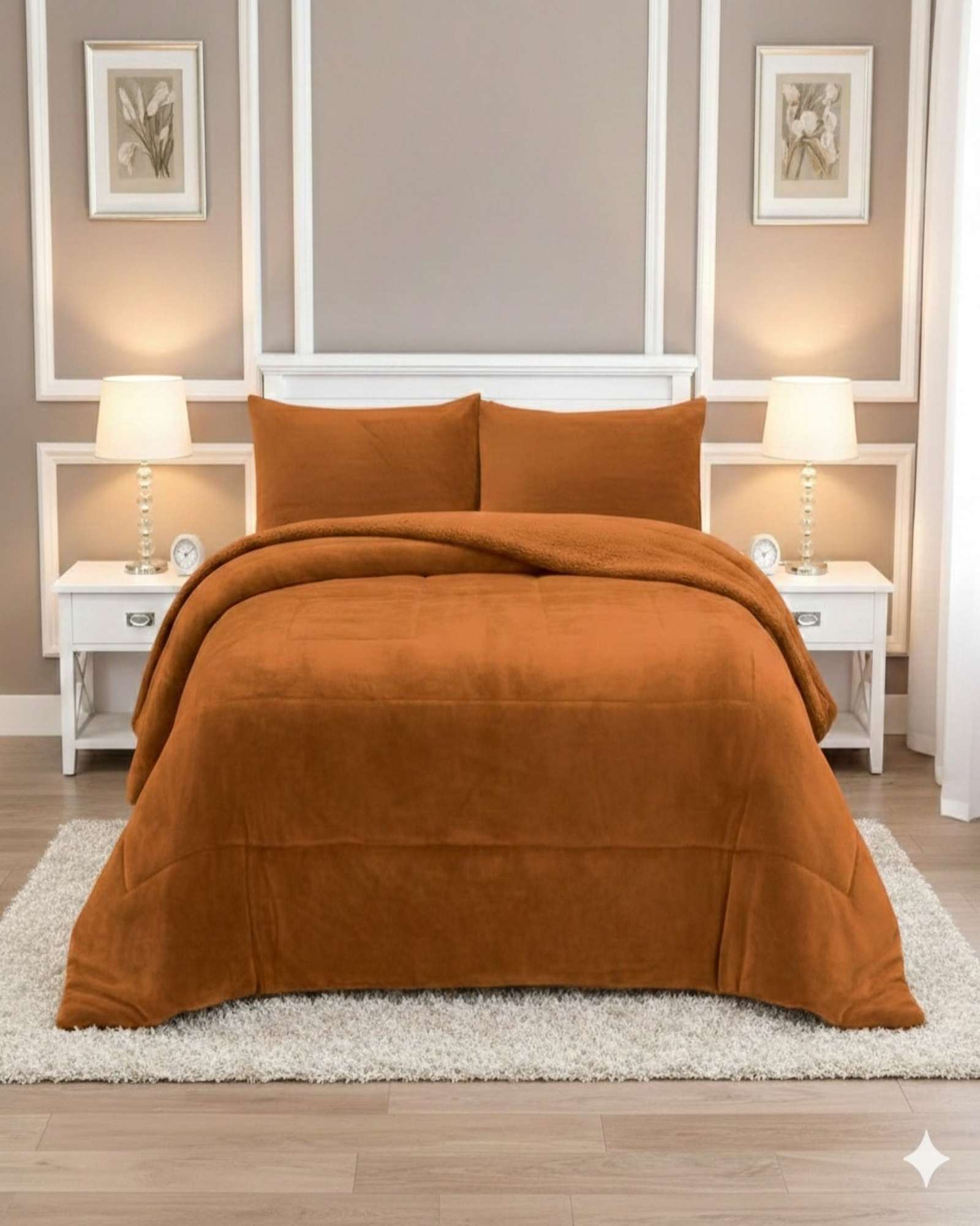 Imac Hogar - Cubrecama Plush Con Chiporro De Invierno 2 Plazas