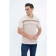 thumbnail image 2 of Polera Piqué Líneas Bicolor Hombre Algodón Primavera verano 0186, 2 of 4
