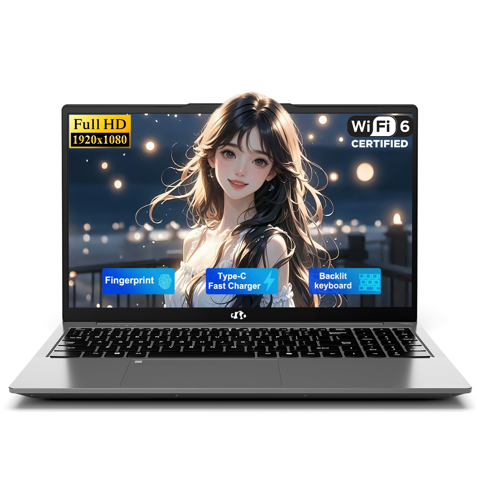 Notebook Nimo N157 15,6" Fhd Intel N150 16 Gb 512 Gb Ssd
