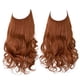 thumbnail image 1 of Xiao Hua Extensiones de Cabello con Hilo de Línea de Pesca invisible, Fibra Sintética Larga Ondulada Rizada, Extensiones de Cabello Estilo Diadema Ajustable Naranja, 16 Pulgadas, 1 Pieza, 1 of 4