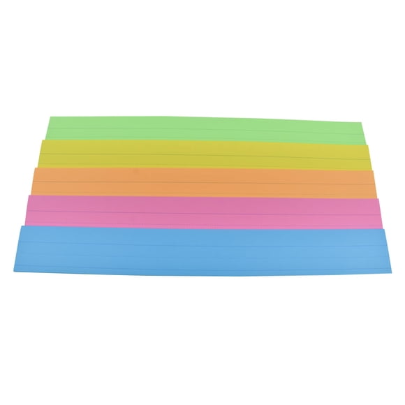 Sentence Strip School Smart, colores neón surtidos, 3 x 60 cm, 100 unidades