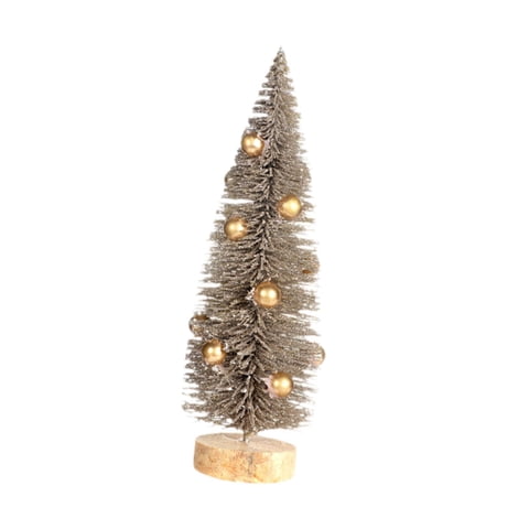 Bothyi - Mini Árbol De Navidad Árbol De Navidad En Miniatura Con Bola Navideña Para Escritorio 20Cmx6.5Cm