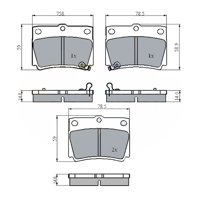 Pastillas Freno Para Auto Allied Nippon Adb3775