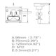 thumbnail image 4 of Pestillo de escotilla MIZUGIWA de acero inoxidable grado marino 9 × 7,6 cm, 4 of 9