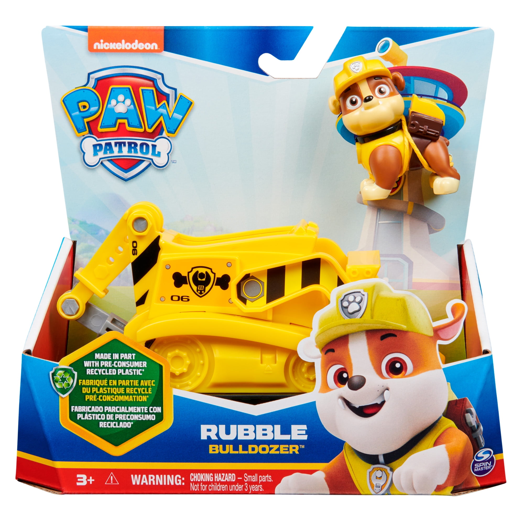 Vehículo Sostenible Rubble Con Figura Paw Patrol