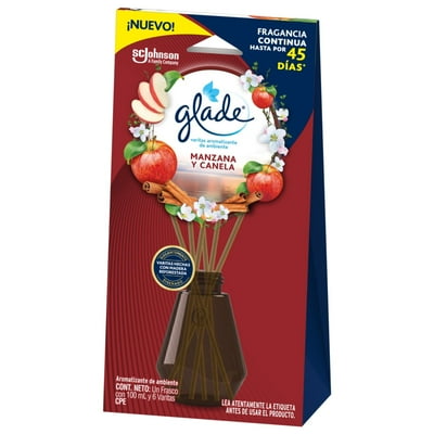Varitas Aromatizantes De Ambientes Líquido Manzana Y Canela Caja 100 Ml Glade