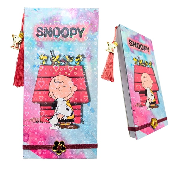 Libreta De Snoopy, Tamaño 10 x 20 cm