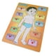 thumbnail image 1 of Tabla de Encaje Madera con las Partes del Cuerpo para Niños, 1 of 3