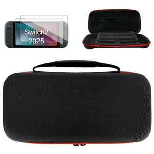 Genérico - Estuche Protector Para Nintendo Switch 2 (2025) - Funda De Viaje Negra Con 20 Ranuras Para Juegos | Resistente A Golpes Y Agua