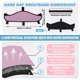 thumbnail image 3 of Cinta absorbente para casco de seguridad Ibicboc, 4 piezas, lavable y reutilizable, rosa, 3 of 8