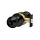 thumbnail image 1 of Cerradura de pomo cilíndrica, Baño - Dormitorio. (Negro mate). SKU: SDP30-BL, 1 of 3