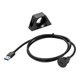 thumbnail image 2 of Cable De Extensión De Montaje En Panel Empotrado Para Coche, 3 Pies, USB C 3,0, Para Camiones, Coches, Barcos, USB A Tipo C, 2 of 3