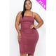 thumbnail image 1 of Minivestido de Talla Grande con Detalle Fruncido en la Parte Delantera y Trasera., 1 of 5