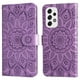 thumbnail image 2 of Funda tipo cartera FOXDOCK para Samsung Galaxy A73 5G , diseño girasol en relieve, cuero PU, cierre magnético, soporte y tarjetero, 2 of 5