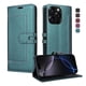 thumbnail image 3 of Premium Wallet Case for iPhone 14 Pro with Card Slots & Kickstand, Flip Cover Green, 3 of 6