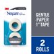 thumbnail image 4 of Cinta adhesiva de papel médica Nexcare Gentle de 1 cm x 9 m, 2 rollos, 4 of 9
