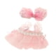 thumbnail image 2 of Falda Con Tirantes Para Muñecas De Peluche Ropa DIY Haz Tus Propias Muñecas Para Muñecas De 17 Cm Rosa, 2 of 3
