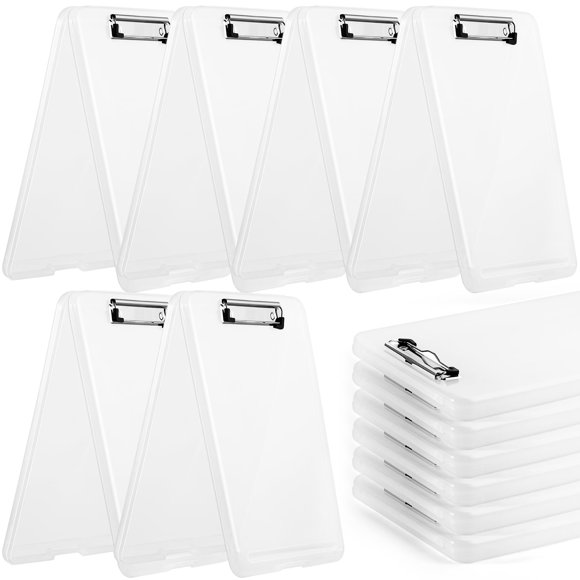 Portapapeles Bgtecho pack de 6, almacenamiento 24 × 36 × 2,3 cm, transparente