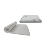 Maxcare - Pack Sobrecolchón + Almohada Viscoelástica Gel Bamboo 63X40X10