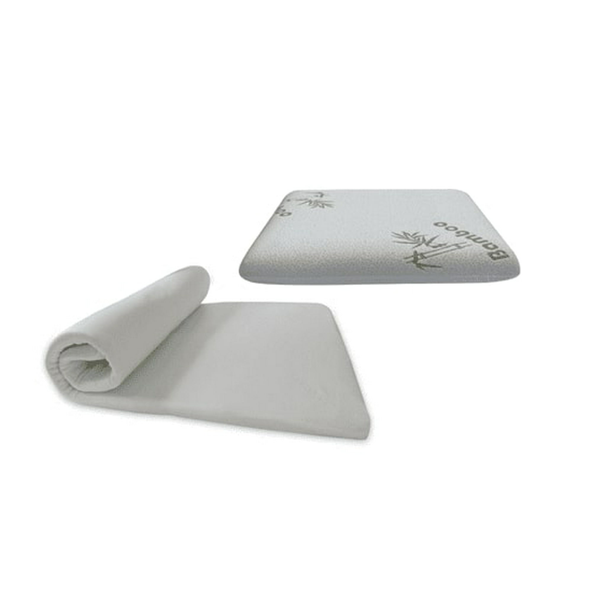 Maxcare - Pack Sobrecolchón + Almohada Viscoelástica Gel Bamboo 63x40x10